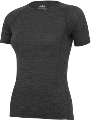 dhb Womens Merino SS Base Layer (M_150) - Grey - Marl - UK 16, Grey - Marl